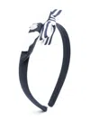 Patachou Girls Navy Blue Bow Hairband In Blue