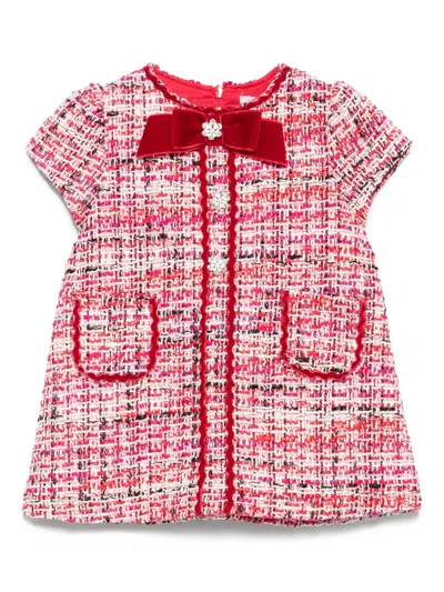 Patachou Babies' Bow-embellishment Dress In Red