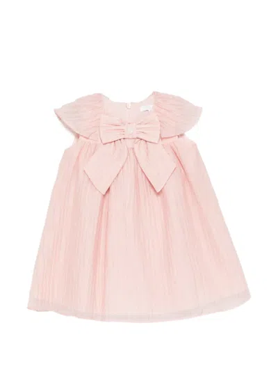Patachou Babies' Bow-detail Ruffled Dress In Pink