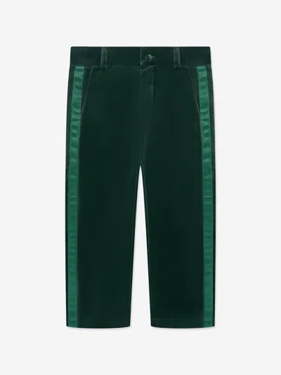 Patachou Kids' Boys Cotton Trousers In Green