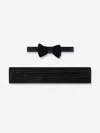 Patachou Boys Velvet Bow Tie In Black
