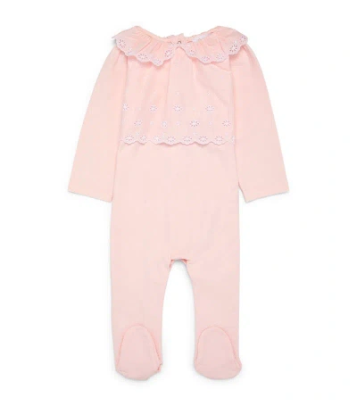 Patachou Babies' Broderie Anglaise All-in-one (1-24 Months) In Pink