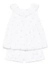 Patachou Broderie-anglaise Top And Shorts Set In 白色