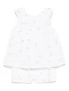 Patachou Broderie-anglaise Top And Shorts Set In 白色