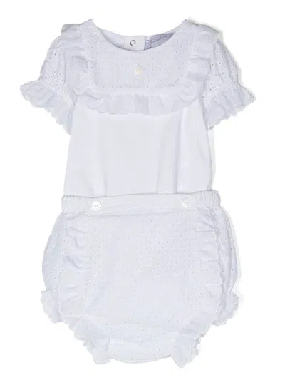 Patachou Babies' Broderie-anglaise Two-piece Set In White