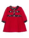 Patachou Button-embellishment Dress In Red