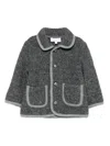 Patachou Button-fastening Patch-pocket Jacket In Gray
