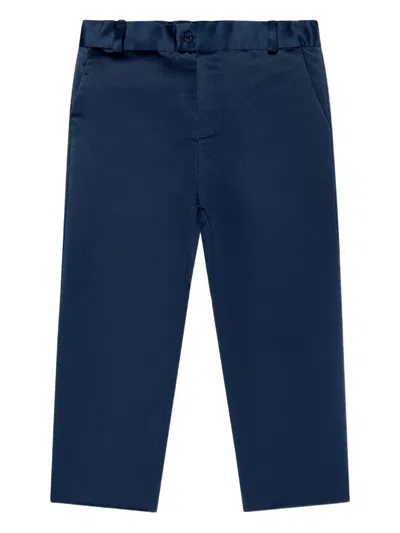 Patachou Kids' Button-fastening Pocket Trousers In Blue