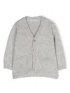 Patachou Button-up Knitted Cardigan In Grey