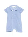 Patachou Buttoned Romper In Blue