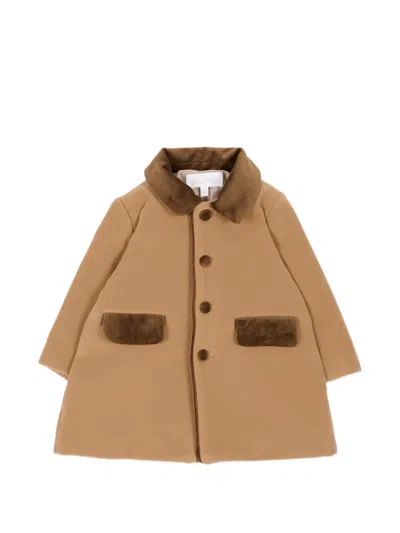 Patachou Babies' Button-up Coat In Neutral