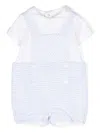 Patachou Check-pattern Layered Shorties In Blue