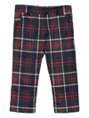 Patachou Check-pattern Trousers In Gray