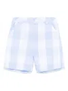 Patachou Checked Shorts In 蓝色