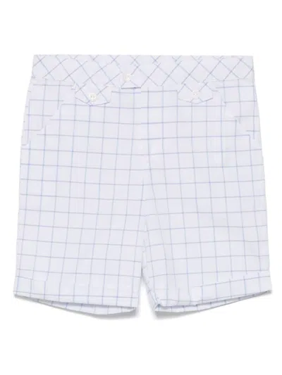 Patachou Kids' Checked Shorts In Blue
