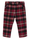 Patachou Checked Trousers In Red