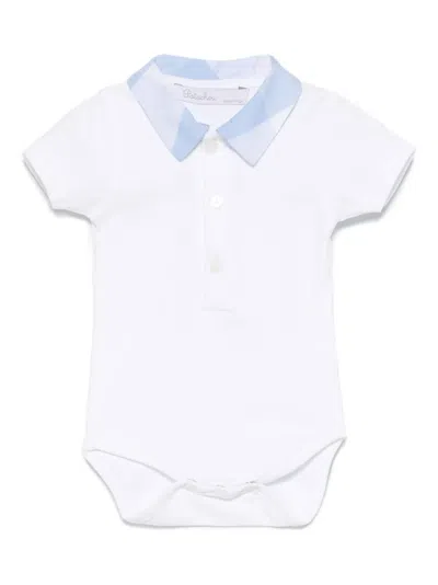 Patachou Babies' Classic-collar Body In White