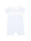 Patachou Collared Romper In Blue