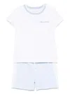 Patachou Colourblock Shorts Set In 蓝色