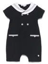 Patachou Contrast-trim Shorties In 蓝色