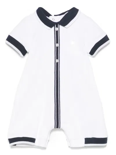 Patachou Babies' Contrast-trim Shorties In 白色