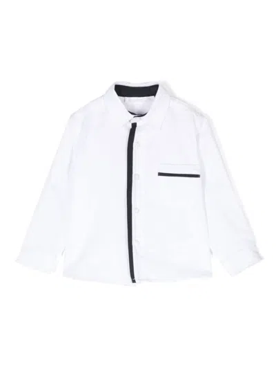 Patachou Babies' Contrasting-trim Shirt In White