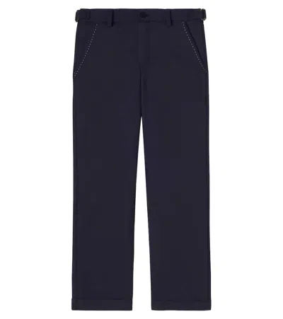 Patachou Kids' Cotton-blend Pants In Blue