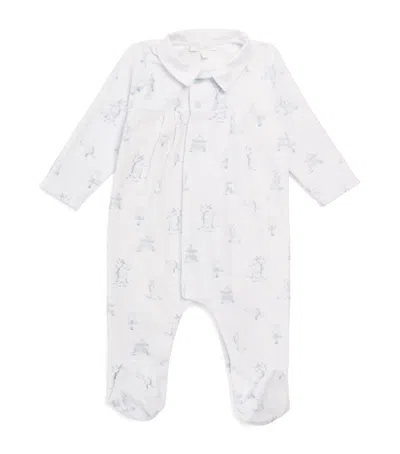 Patachou Kids' Cotton-blend Printed All-in-one In White