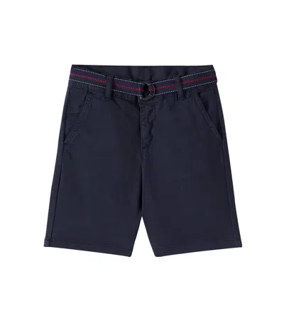 Patachou Kids' Cotton-blend Shorts In Blue