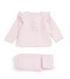 Patachou Cotton-blend Sweatshirt And Sweatpants Set In Pink