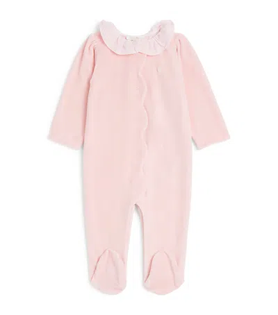 Patachou Kids' Cotton-blend Terry All-in-one In Pink