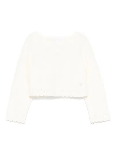 Patachou Babies' Cotton Cardigan In 中性色