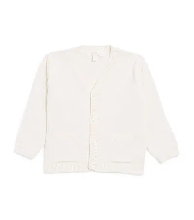 Patachou Kids' Cotton Cardigan In Neutral