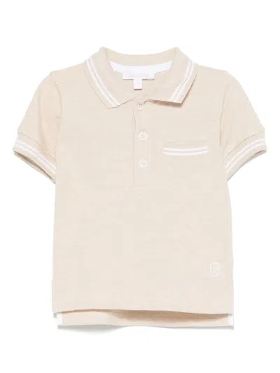 Patachou Babies' Cotton Polo Shirt In 中性色