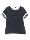 Patachou Cotton Polo Shirt In 蓝色