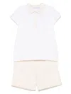 Patachou Cotton Short Set In White