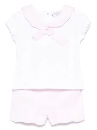 Patachou Babies' Cotton Shorts Set In White