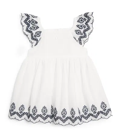 Patachou Kids' Cotton St Tropez Dress In White