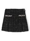 Patachou Crystal-buttons Skirt In Blue