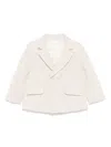 Patachou Double-breasted Blazer In Neutrals
