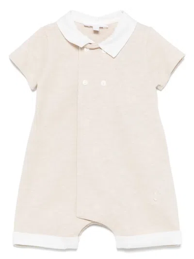Patachou Babies' Double-breasted Romper In 中性色