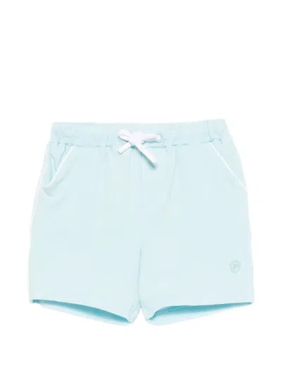 Patachou Kids' Drawstring Trim-contrast Shorts In Blue