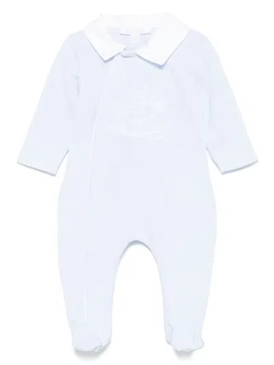 Patachou Embroidered Babygrow In 蓝色