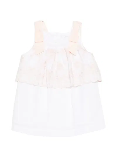 Patachou Babies' Embroidered Bow-detail Dress In Multi