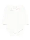 Patachou Embroidered-collar Body In White
