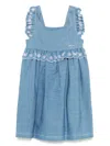 Patachou Embroidered-detailed Dress In 蓝色