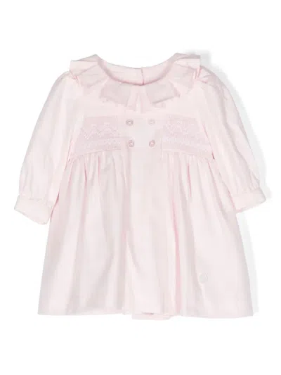 Patachou Babies' Embroidered-motif Cotton Dress In Pink