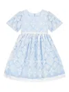 Patachou Embroidered Semi-sheer Dress