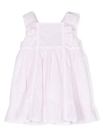Patachou Kids' Embroidered Sleeveless Dress In Pink