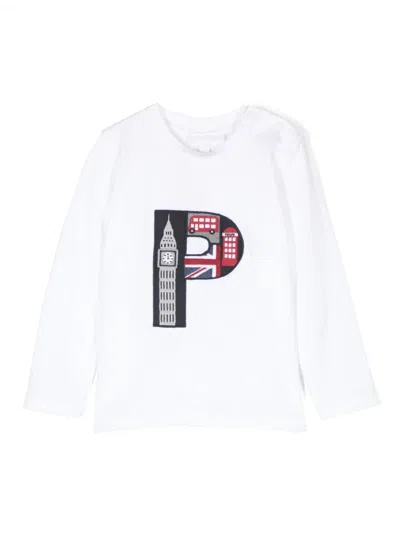 Patachou Babies' Embroidered T-shirt In White